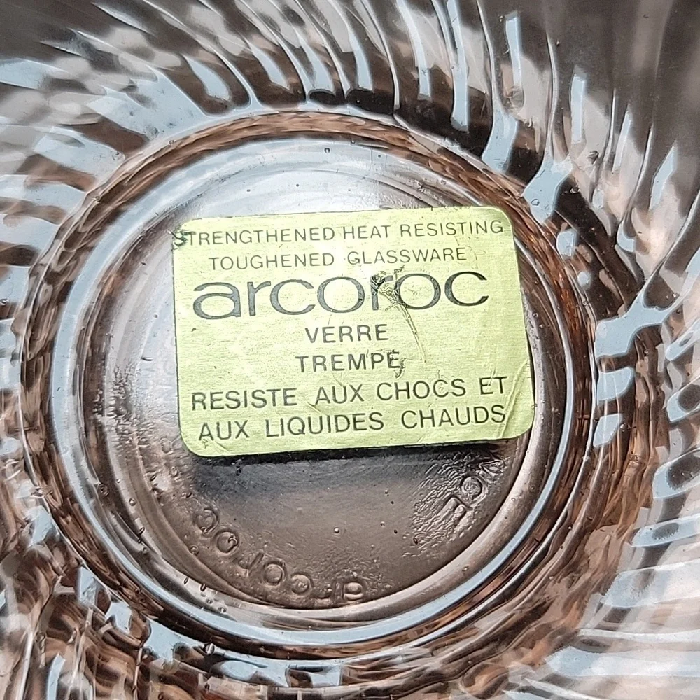 Vintage Arcoroc Dinne Set for 4 Rosaline Made France Midcentury Modern 16 Pieces